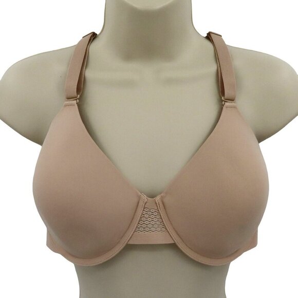 Bali 38C Bra DF4481 Ultimate Smoothing Lightweight T Shirt Beige Underwire Lined - Picture 1 of 12